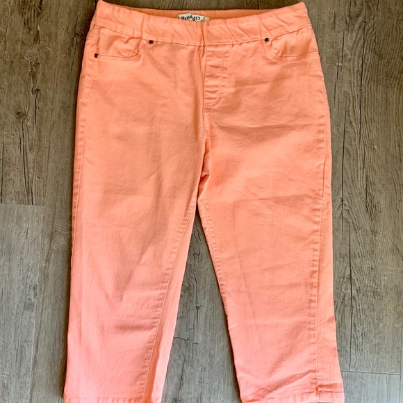 Coral Crop Kate Jeggings - Picture 2 of 5